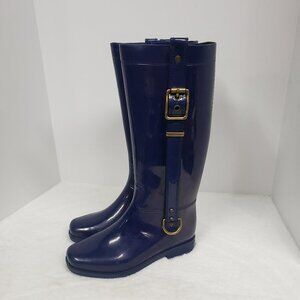 Women's Navy Rain Boots